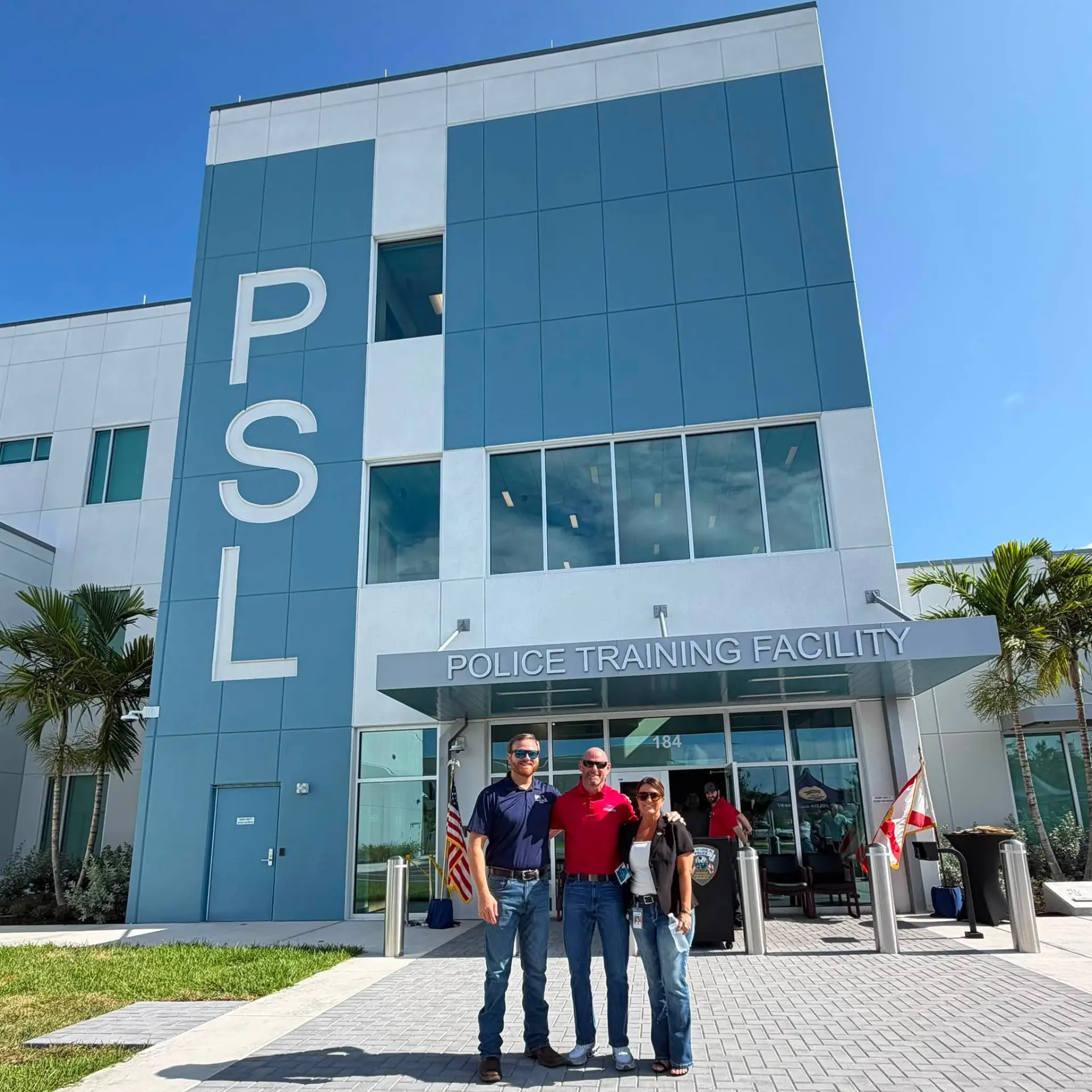 Rick Meltzer at the Port St. Lucie Police Training Facility ribbon cutting