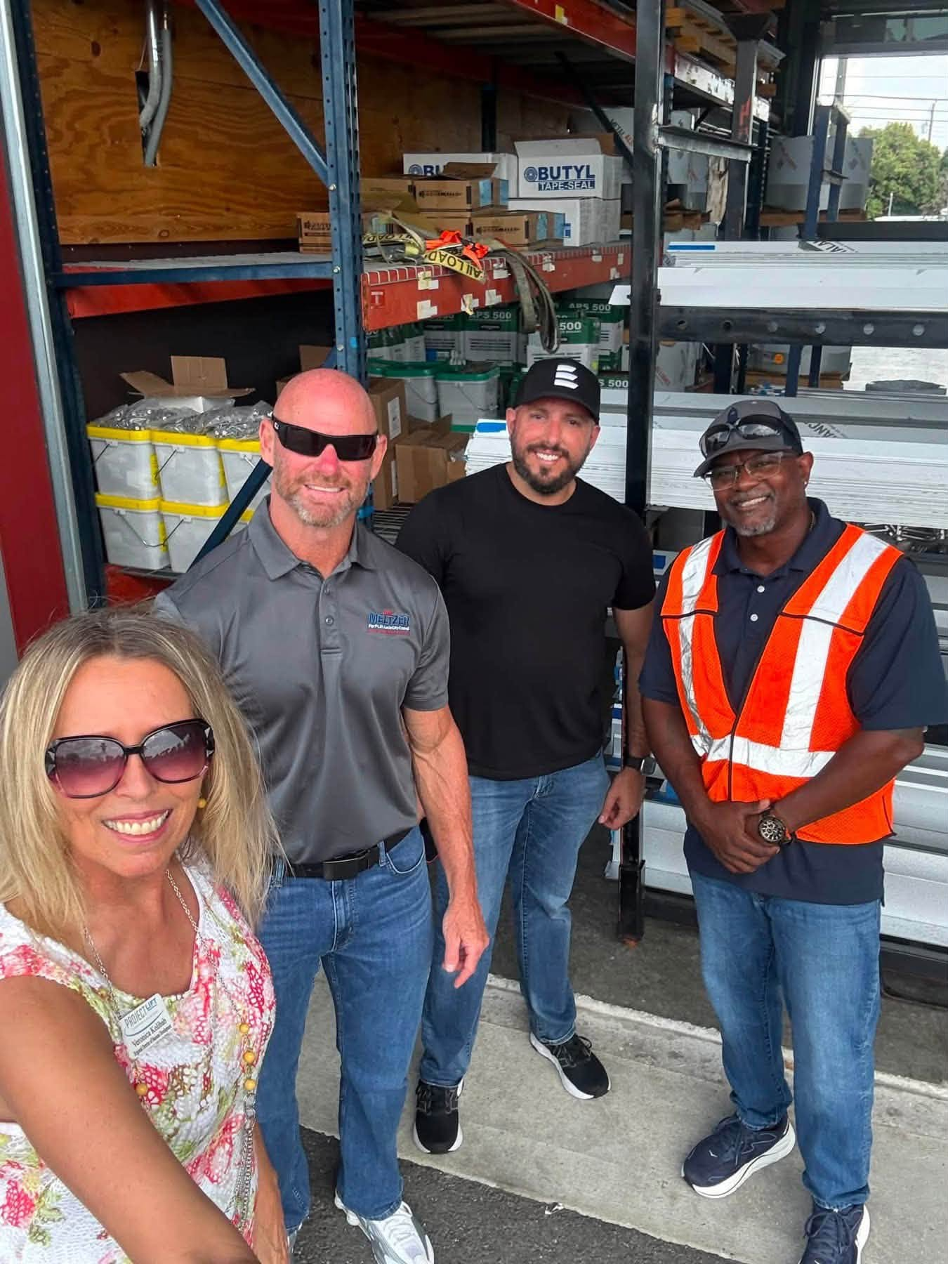 Rick Meltzer visiting Project Lift with community members